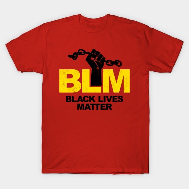 Black Lives Matter 2 (for Red Shirts) T-Shirt by MotiviTees